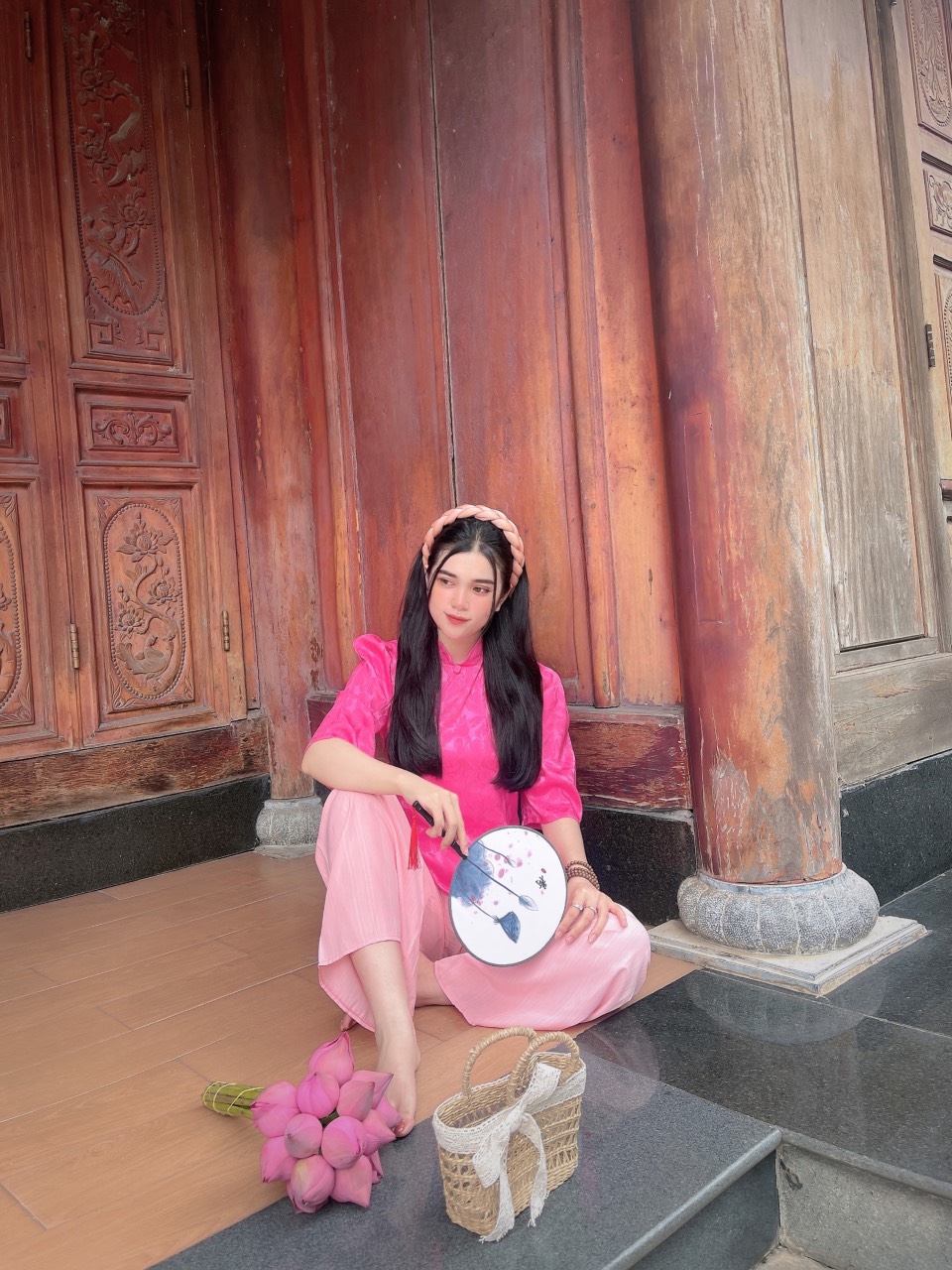 ĐỒ LAM CAO CẤP, ĐỒ ĐI CHÙA MẪU CỔ TÀU GẤM