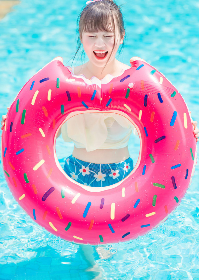 Phao tròn hoạ tiết bánh Donut