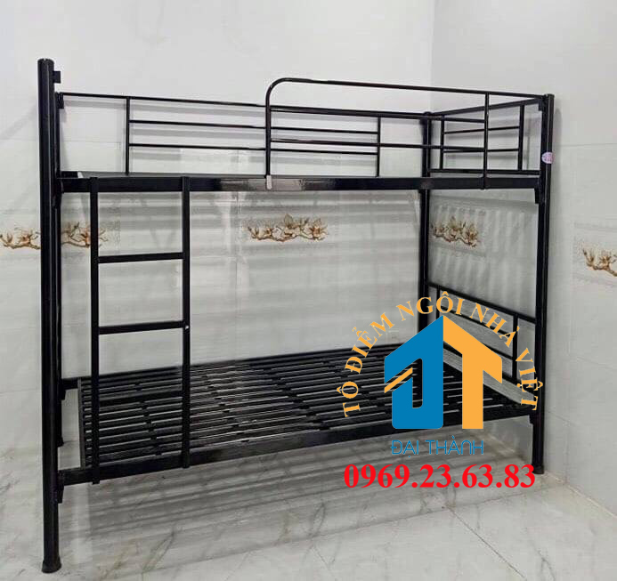 Giường  Sắt 2 Tầng cao cấp ngang 1m2 x dài 2m x cao 1m7