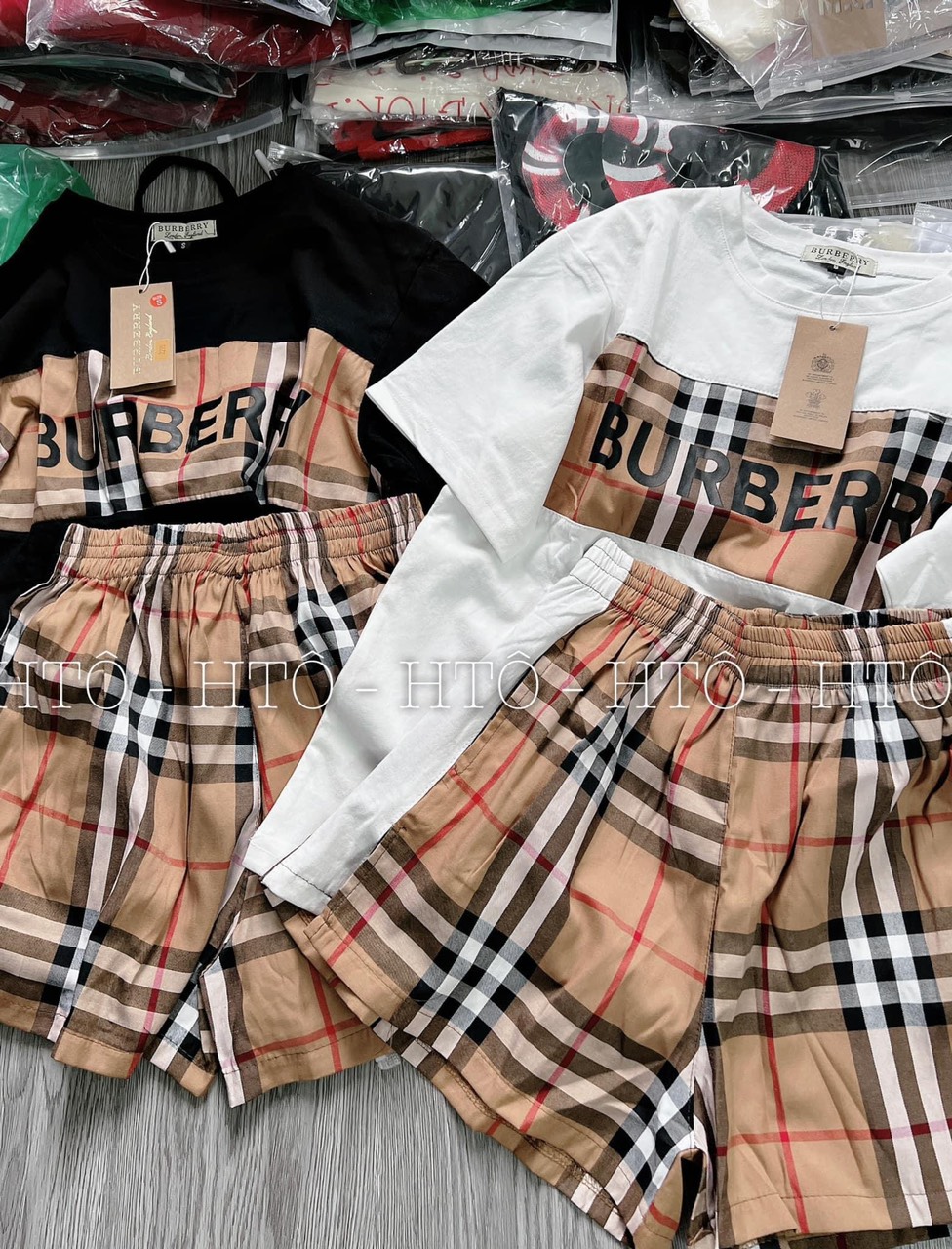 Bộ đùi buberry Chất cotton su