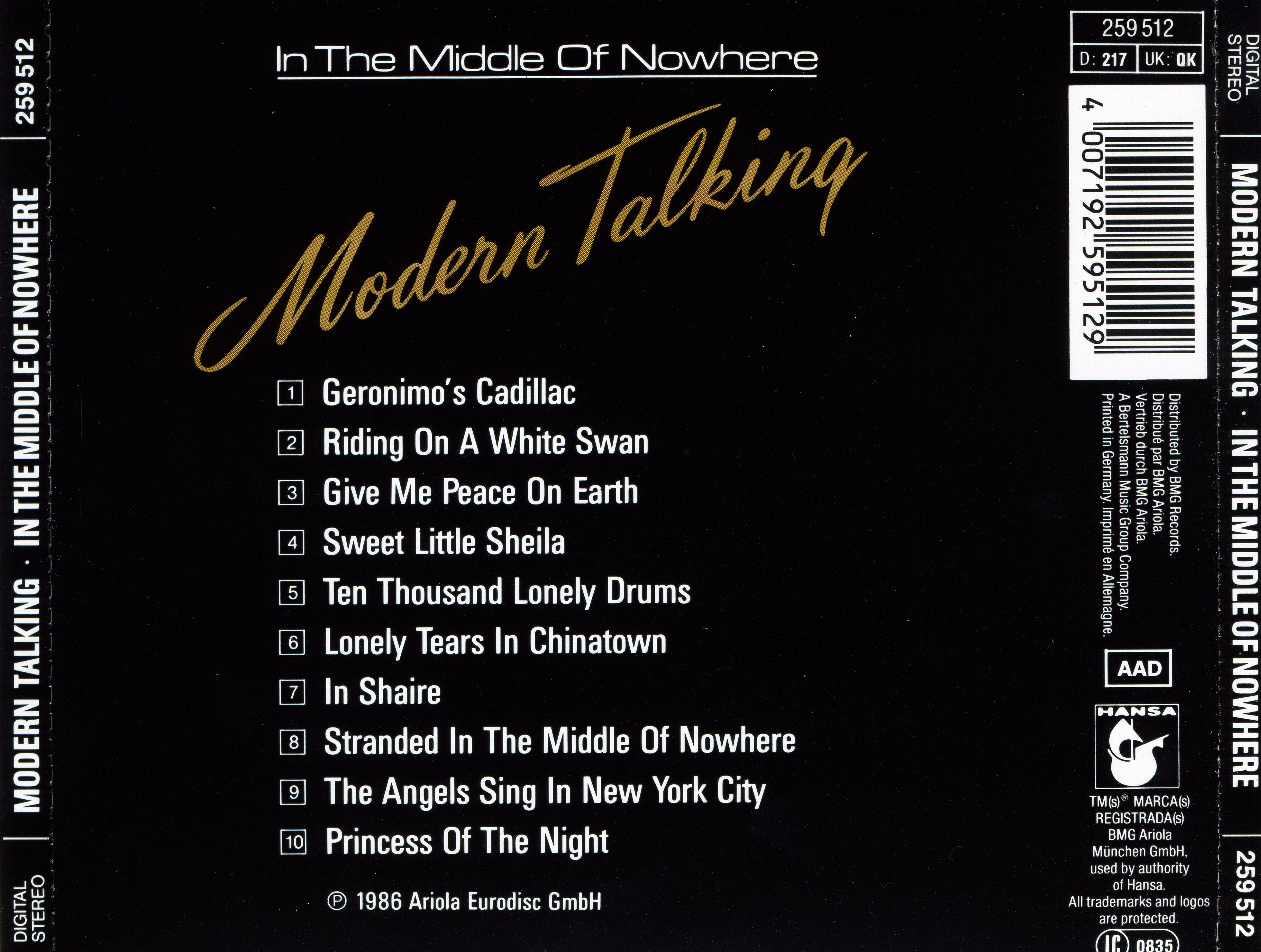 Bộ 5 đĩa CD nhạc Moderm Talking 1