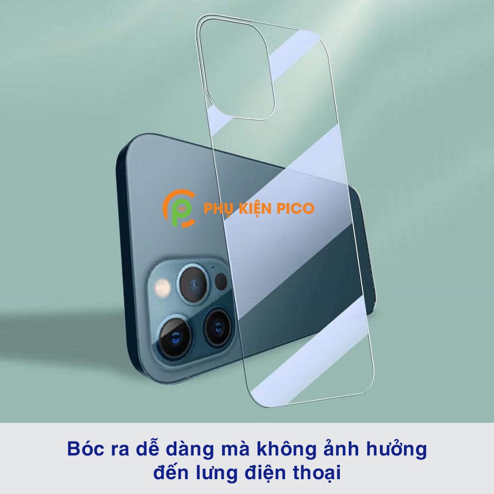 Cường lực lưng Iphone 11 Pro / 12 Pro / 13 Pro Max độ cứng 9H full mặt lưng - Dán lưng Iphone 13 Pro / Iphone 14 Pro Max / 15 Plus / 15 Pro Max