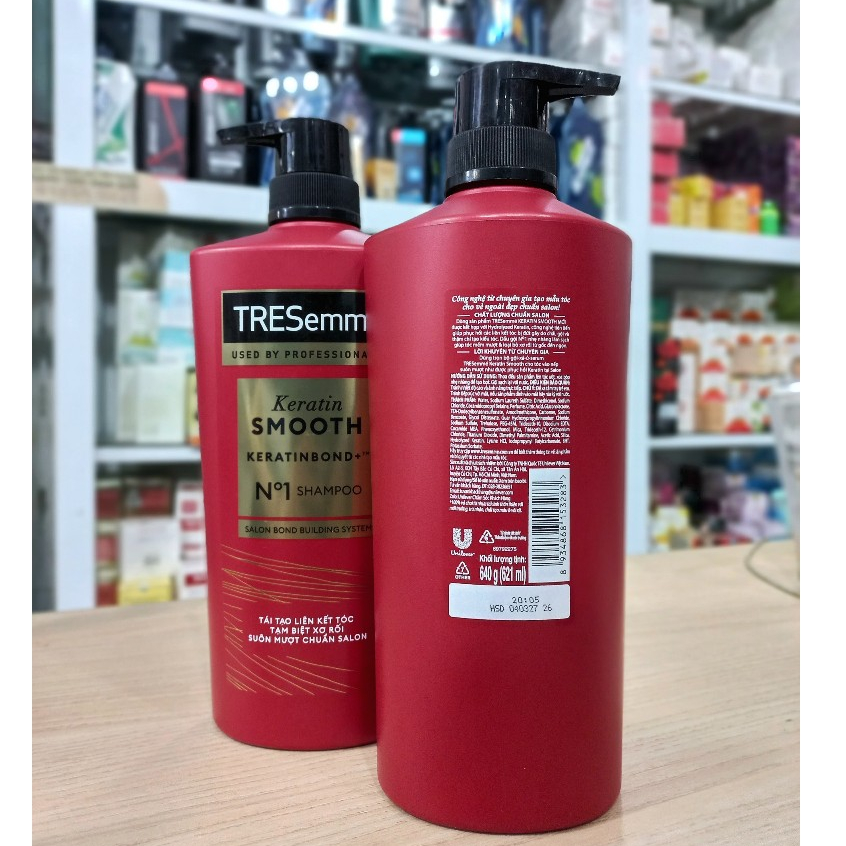 [HCM]Dầu gội TRESemme Keratin Smooth tinh dầu Argan 650ml