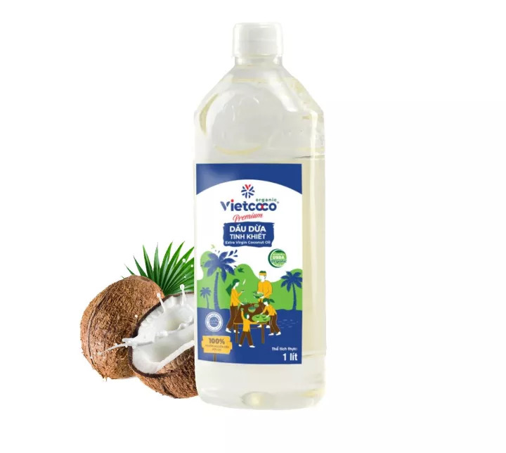 Dầu dừa tinh khiết Vietcoco chai Pet 1000ml