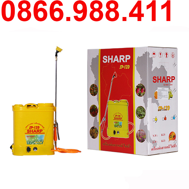 Bình phun xịt điện 12l sharp sp-12d