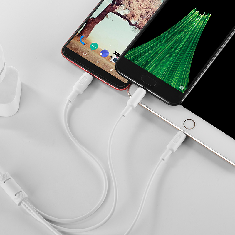 Cáp sạc 3 trong 1 Hoco X25- Cáp sạc 3 đầu Lightning-Micro USB-Type C