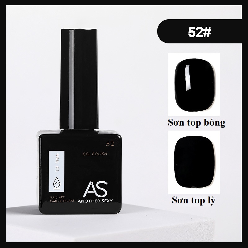 Sơn gel AS chính hãng ( ĐEN - TRẮNG - NƯỚC GẠO - THẠCH ĐEN ) dung lượng 15ml