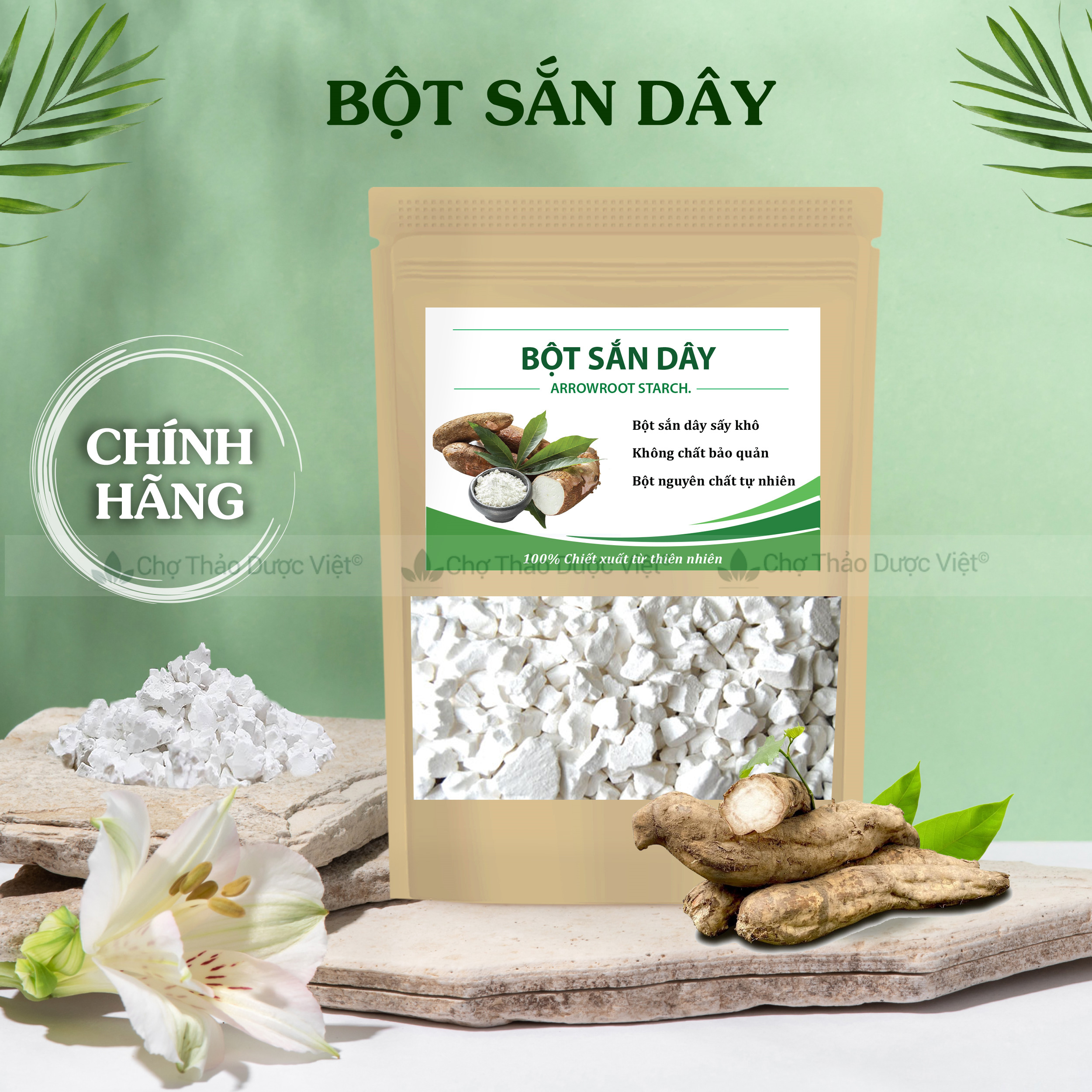 [Giá Sỉ] 500gr  Bột Sắn Dây | Khô, Trắng, Sạch