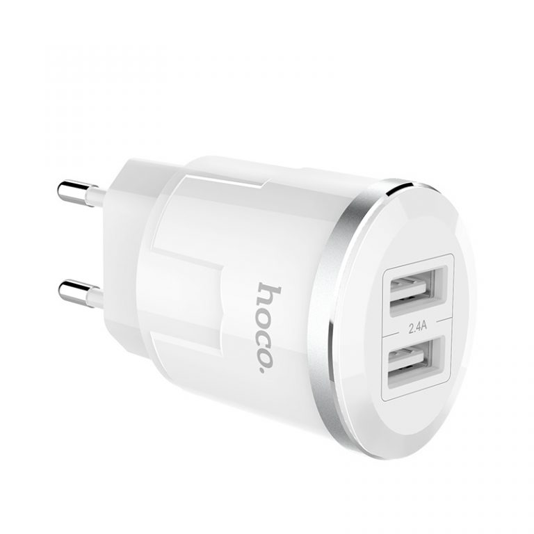 Củ sạc nhanh 2 cổng cho iphone samsung chính hãng hoco C38