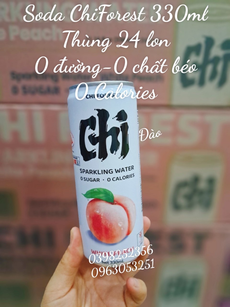 Nước ngọt soda không đường genki forest 330ml