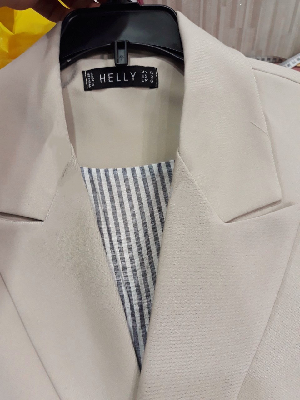 BLAZER 2 LỚP NUDE SỌC | ĐEN SỌC | HELLY SHOP