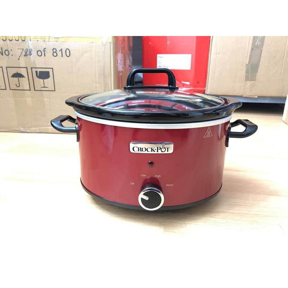 NỒI NẤU CHẬM CROCK POT đỏ 3.5L - HANGDUC69