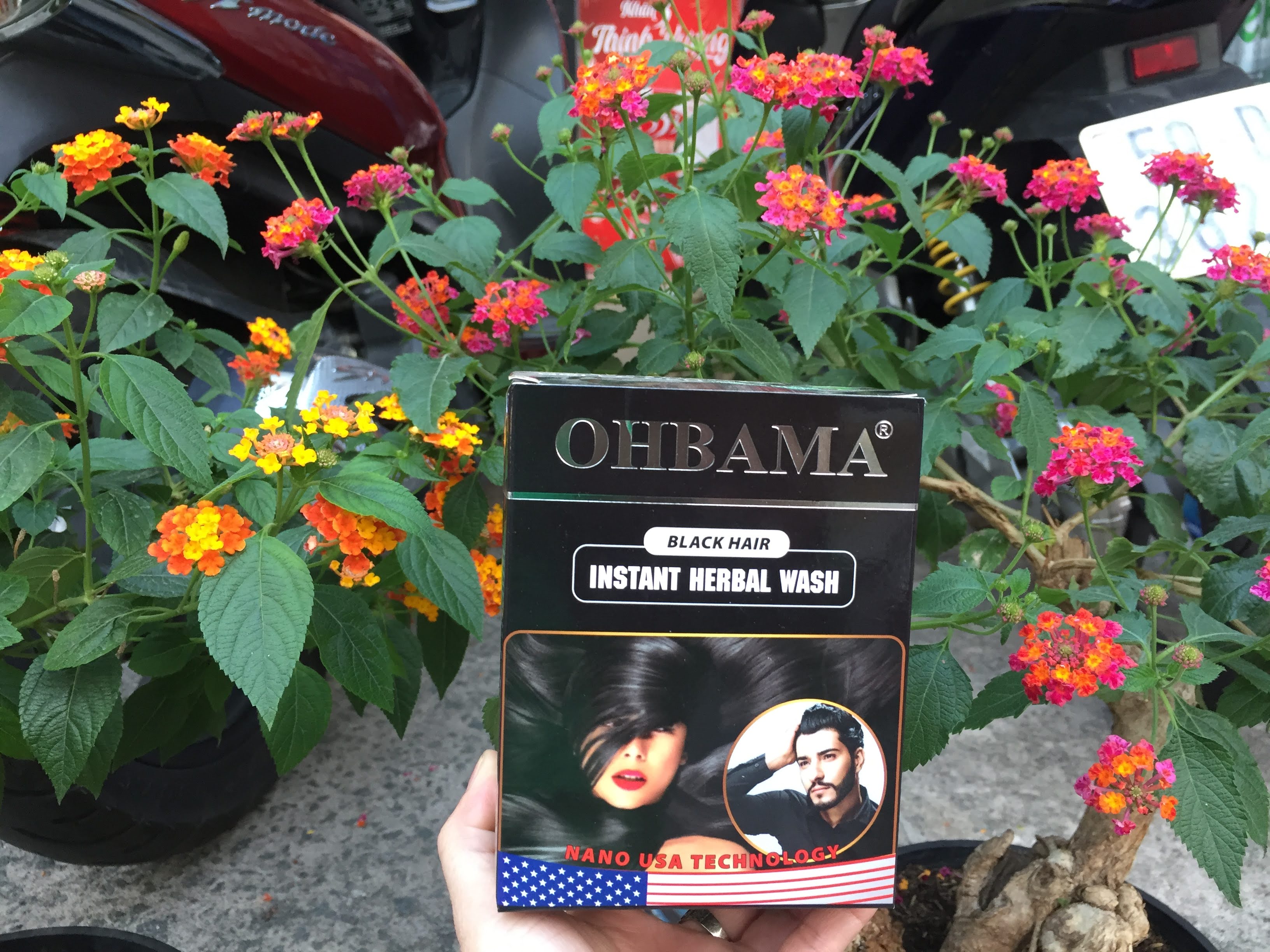 Combo 2 pack shampoo is black herbal ohbama 40 ml
