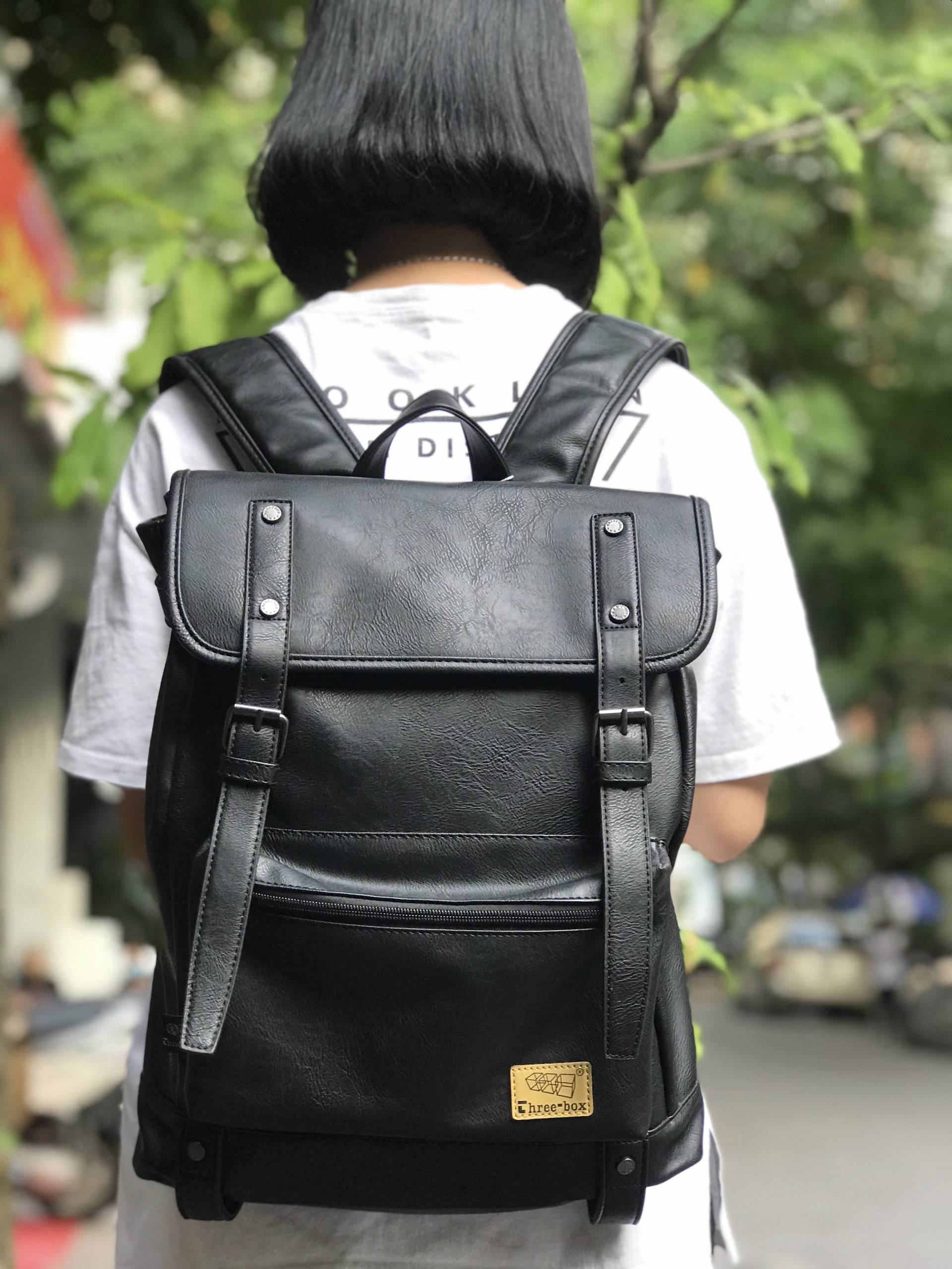 Balo da PU THREE-BOX 1353