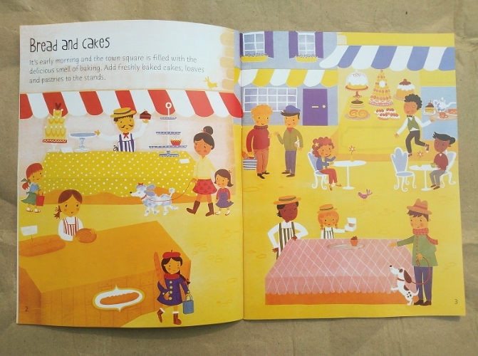 Usborne Sticker Book - Market