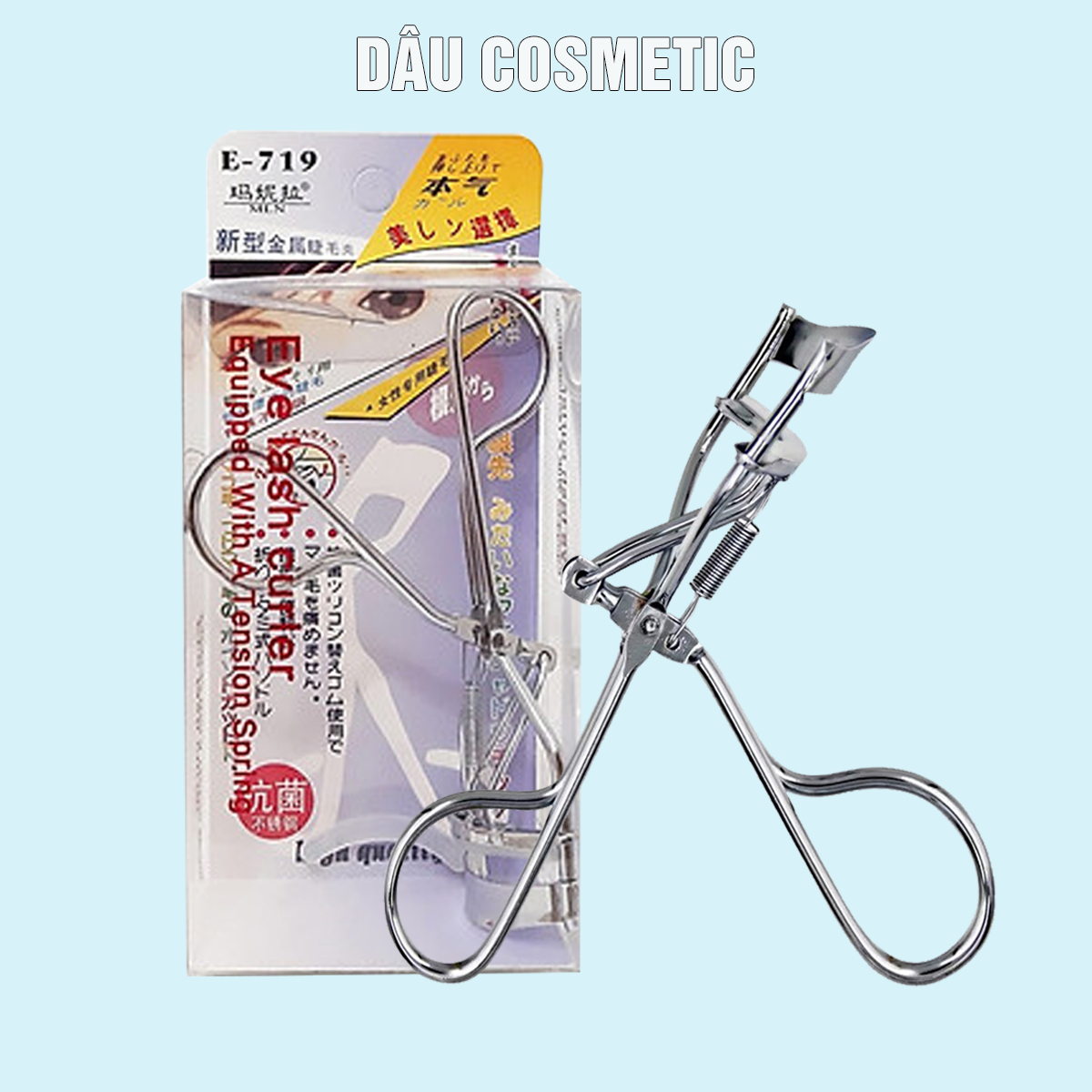 Kẹp bấm mi eyelash curler tay cầm inox