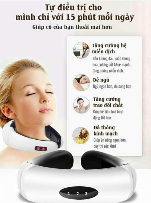 [HCM]Máy massage cổ thông minh 3D đa năng