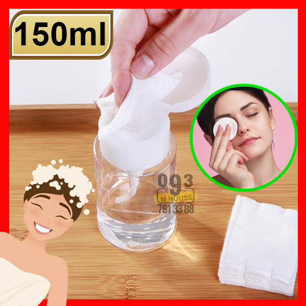 Chai Lọ Chiết Mỹ Phẩm Toner Có Nút Nhấn Lọ Chiết Tẩy Trang BHA 150ml