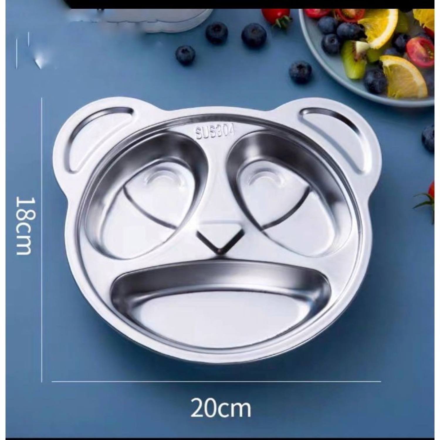 khay cơm,khay ăn dặm cho các bé inox 304 cao cấp 100%