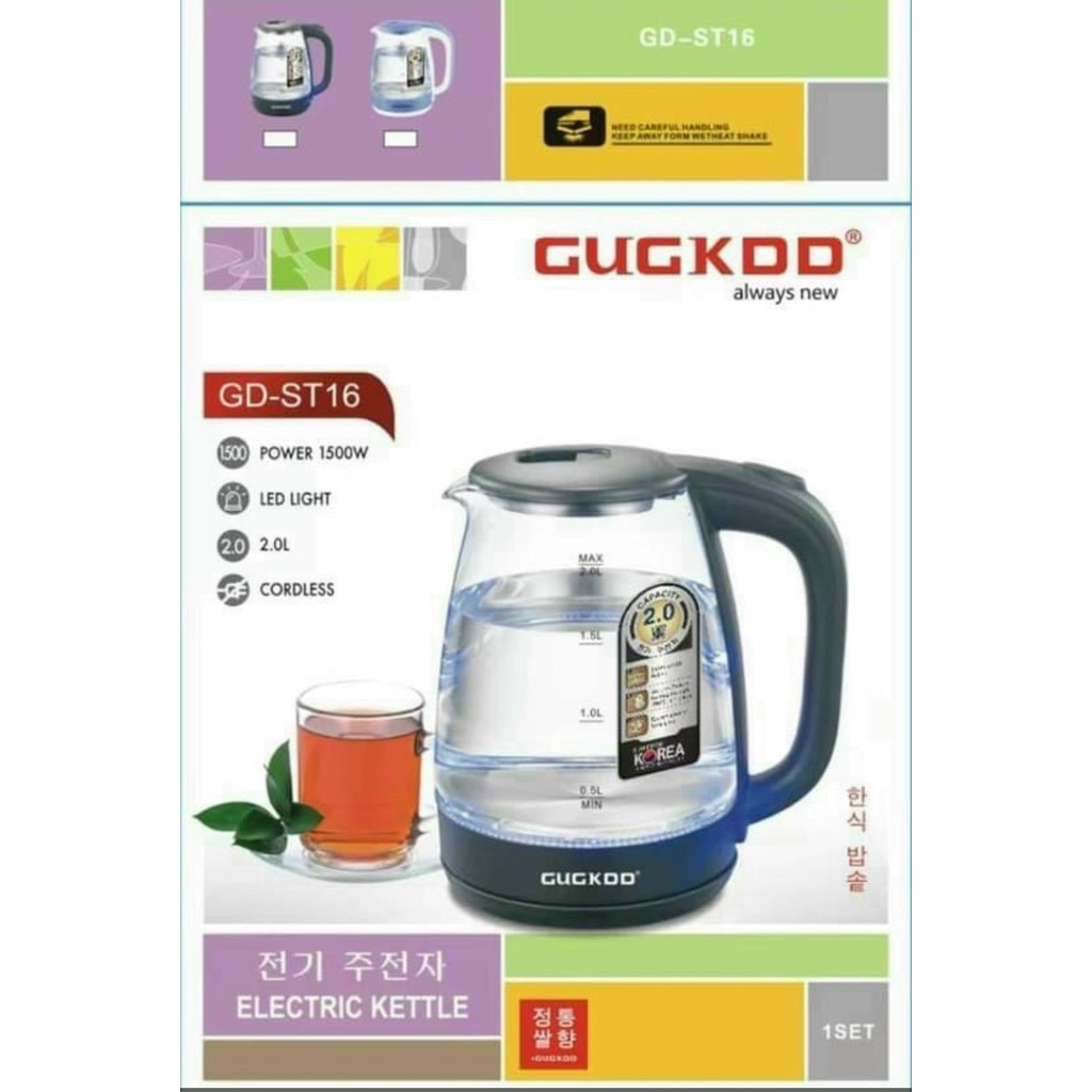 BÌNH ĐUN SIÊU TỐC CUCKOO GD-ST16 ( 2 LÍT ) TRONG SUỐT