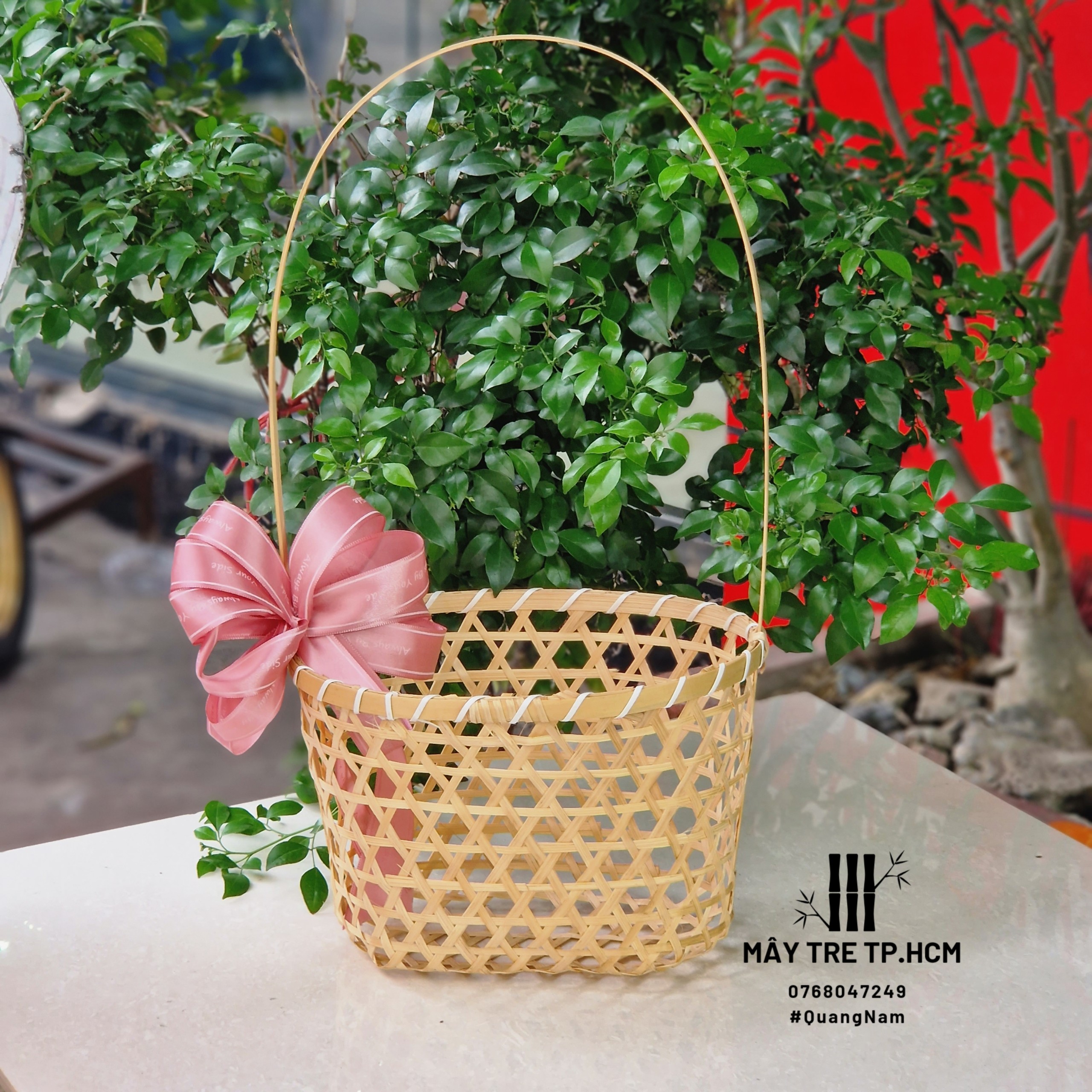 Giỏ mây tre giỏ quà giỏ đựng trái cây