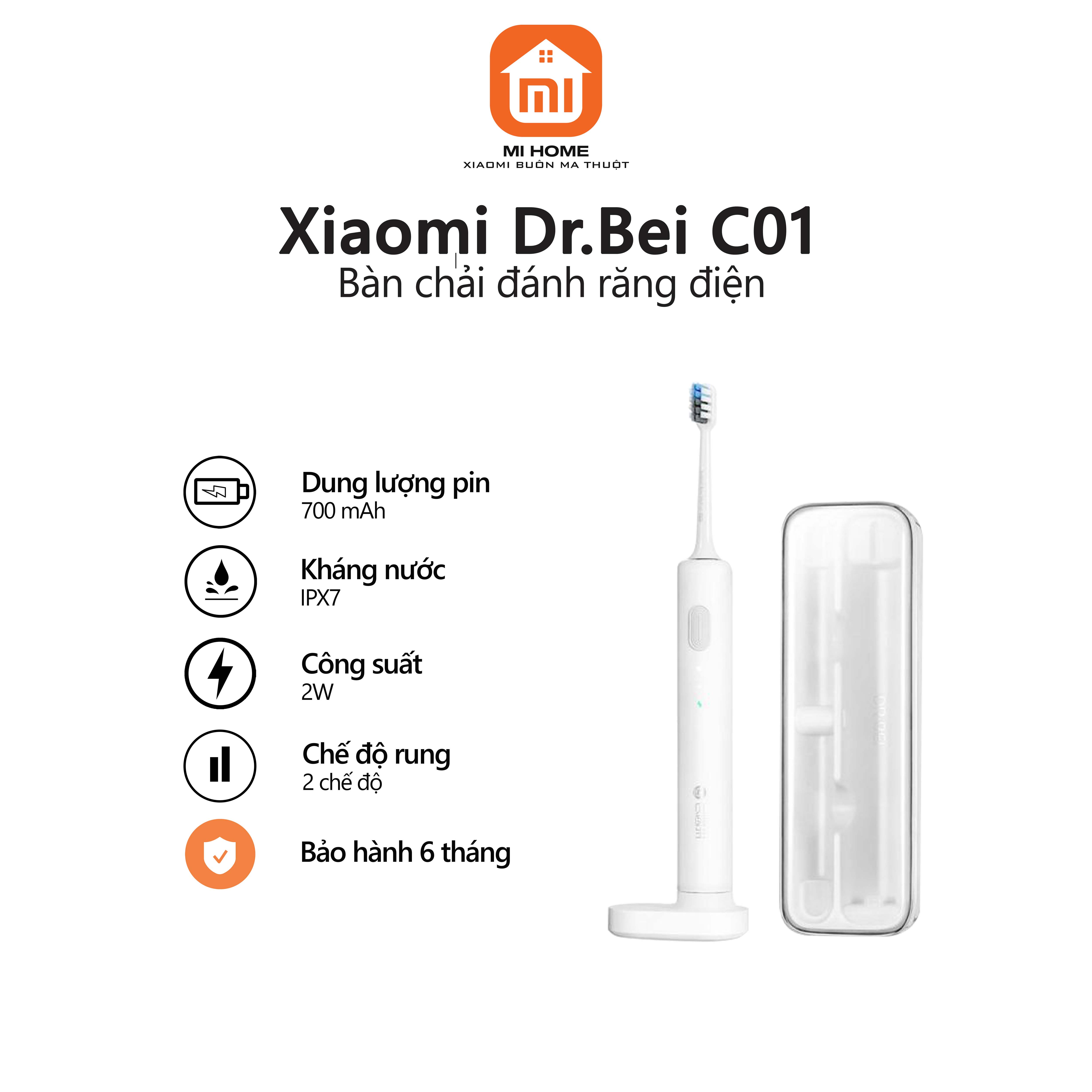 Bàn chải đánh răng điện Xiaomi Dr.Bei C01