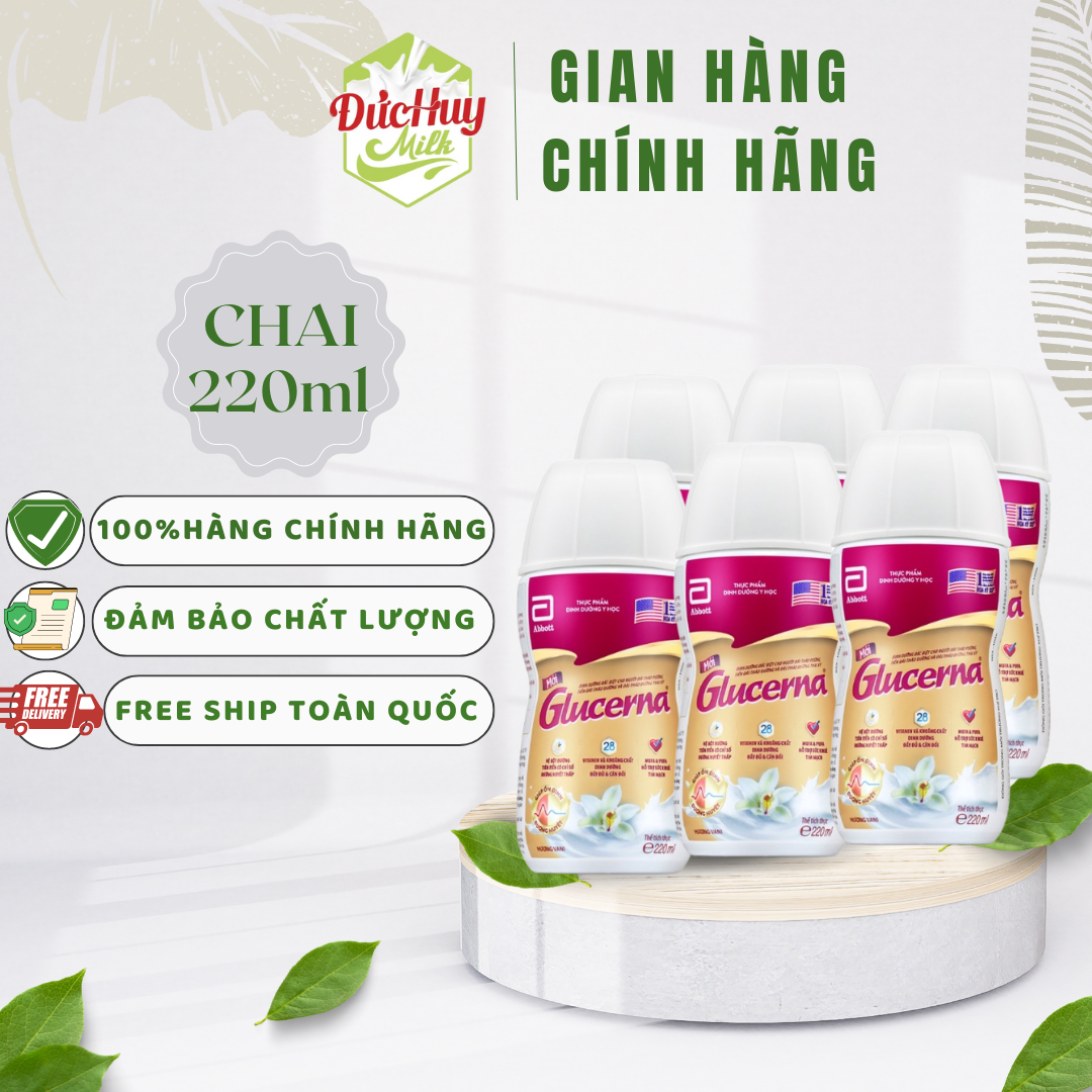 Thùng sữa bột pha sẳn Abbott Glucerna 220ml Cty