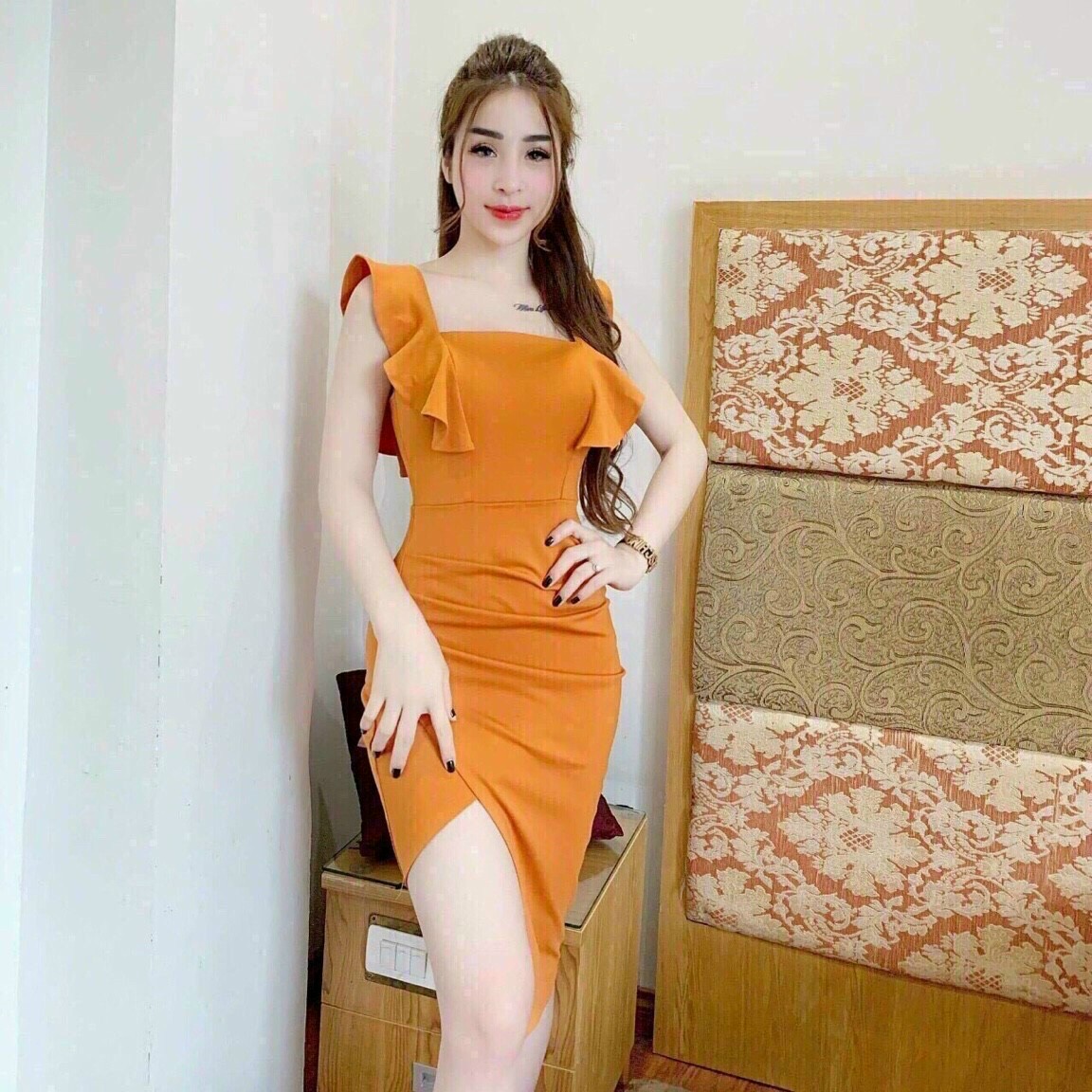 ĐẦM BODY CÁNH TIÊN XẺ TÀ CHẤT LIỆU UMI MỀM MỊN THỜI TRANG DU LỊCH VÀ DẠO PHỐ