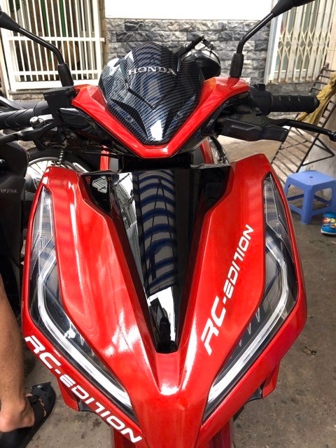 2 Tem DECAL dán phuộc phản quang RC EDITION,dán ốp gắp,mặt nạ xe siêu đẹp