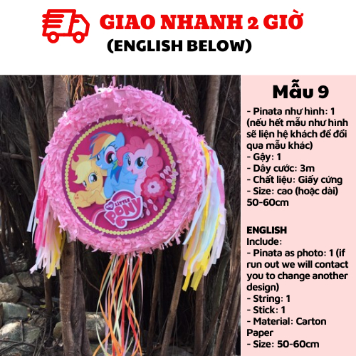 Pinata kỳ lân Unicorn cho bé nhiều mẫu upkp20