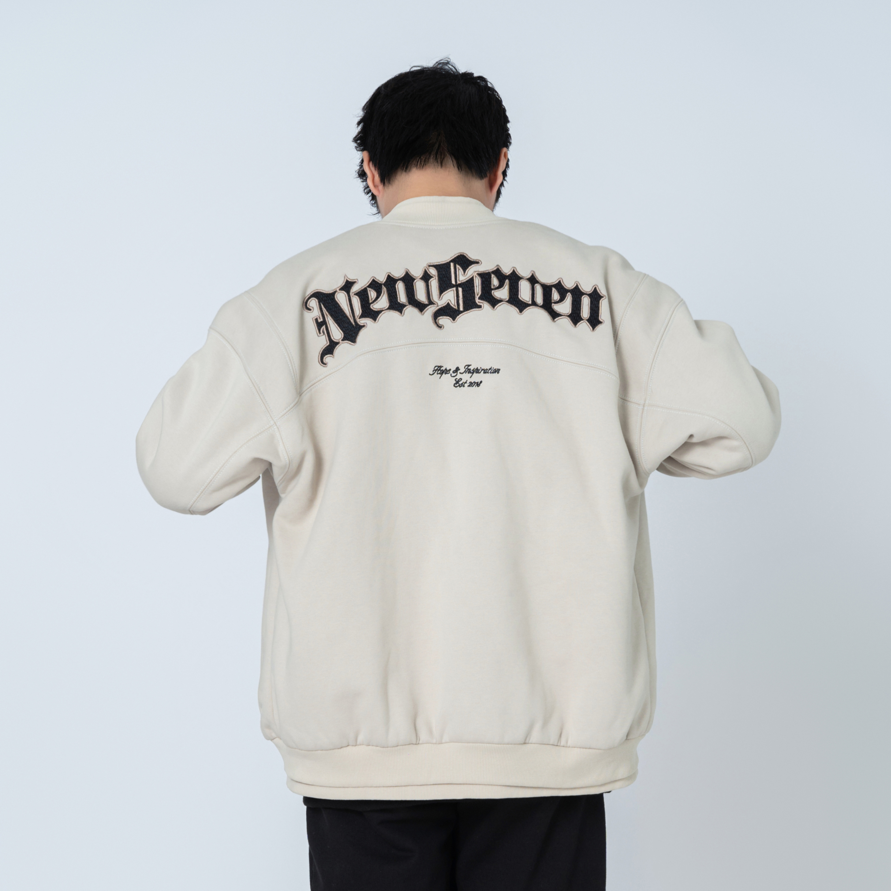 Áo Khoác Varsity NEWSEVEN Gothic Stamp Jacket