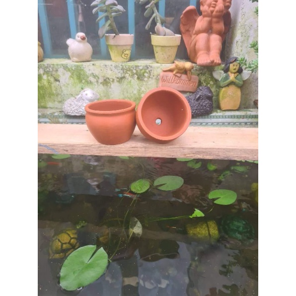 Chậu đất nung Bình Dương lu mini m8 x c6