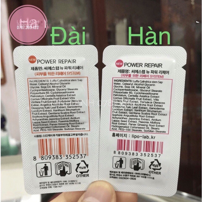 Dưỡng gói CSLAB Chính hãng dưỡng mày môi
