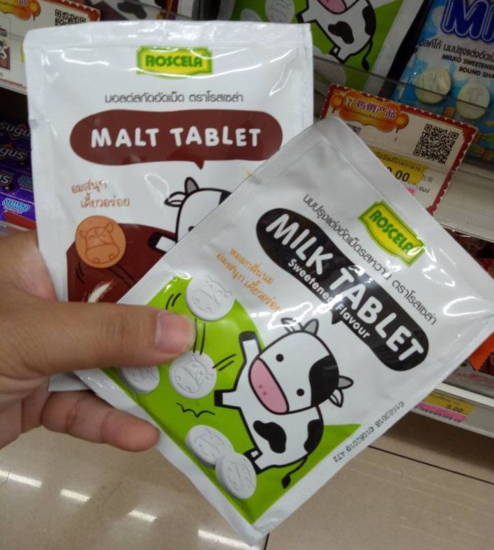 Kẹo sữa bò Milk Tablet Thái Lan 20G