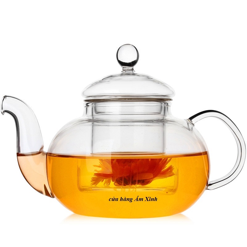 Ấm Thủy Tinh Pha Trà có lõi lọc (250 - 800 ml)