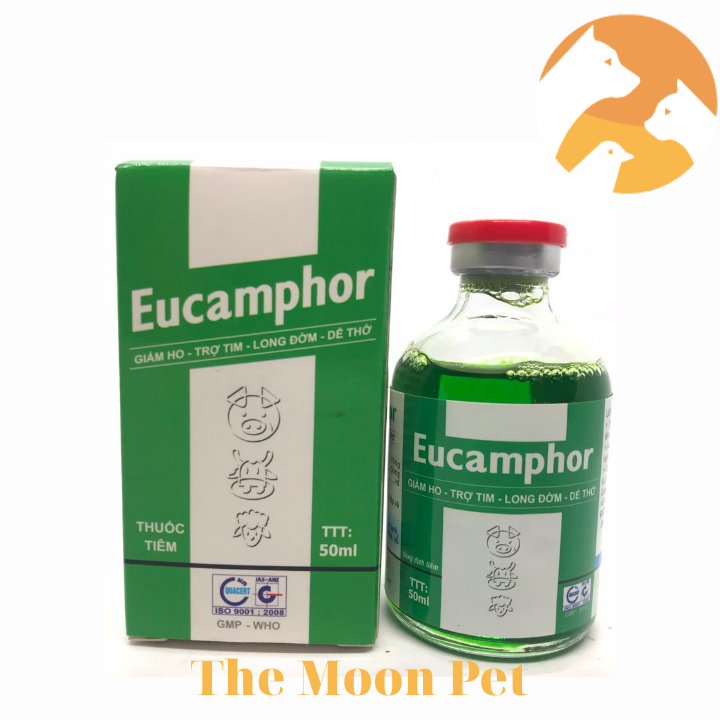 Eucamphor [50 ml] Giảm ho, trợ tim, long đờm, dễ thở