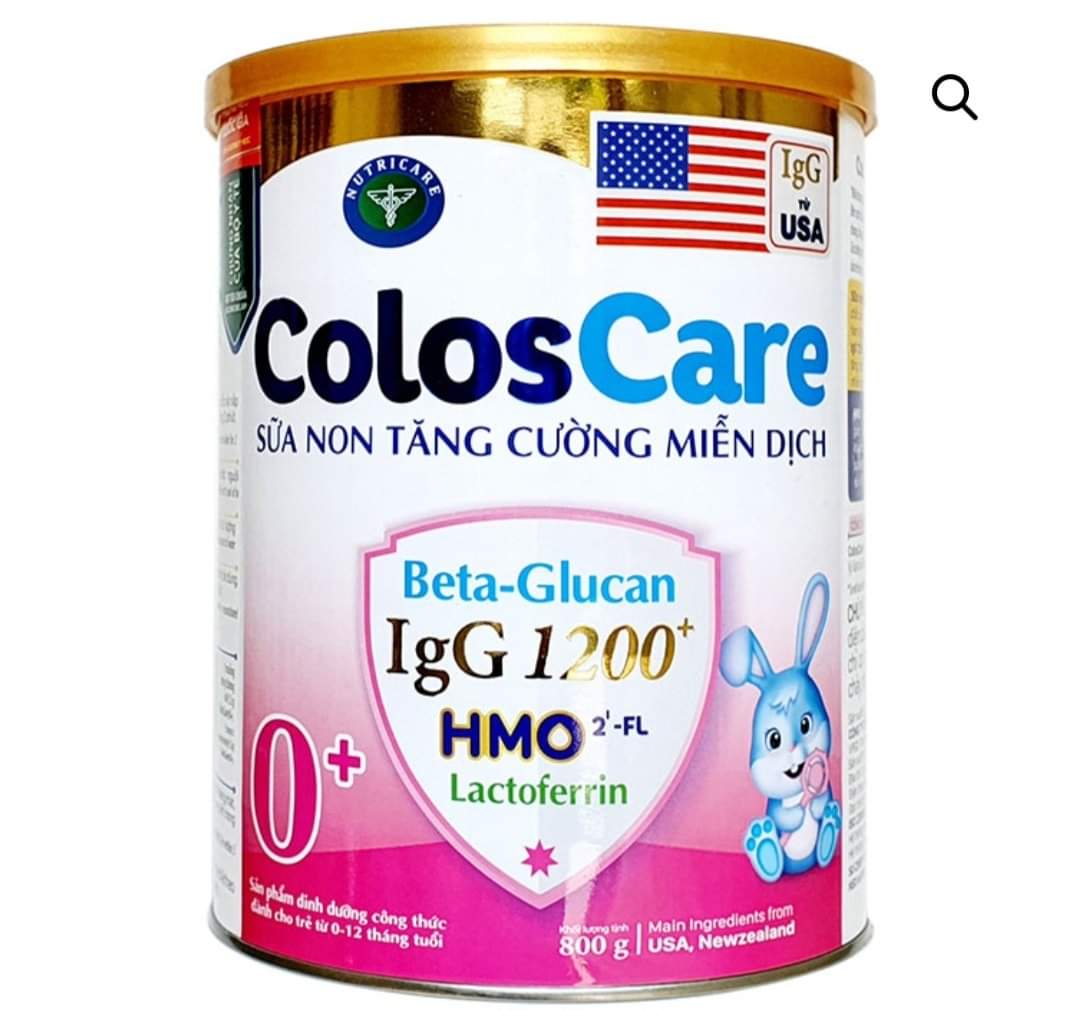 Sữa bột nutricare coloscare 0+ lon 800g