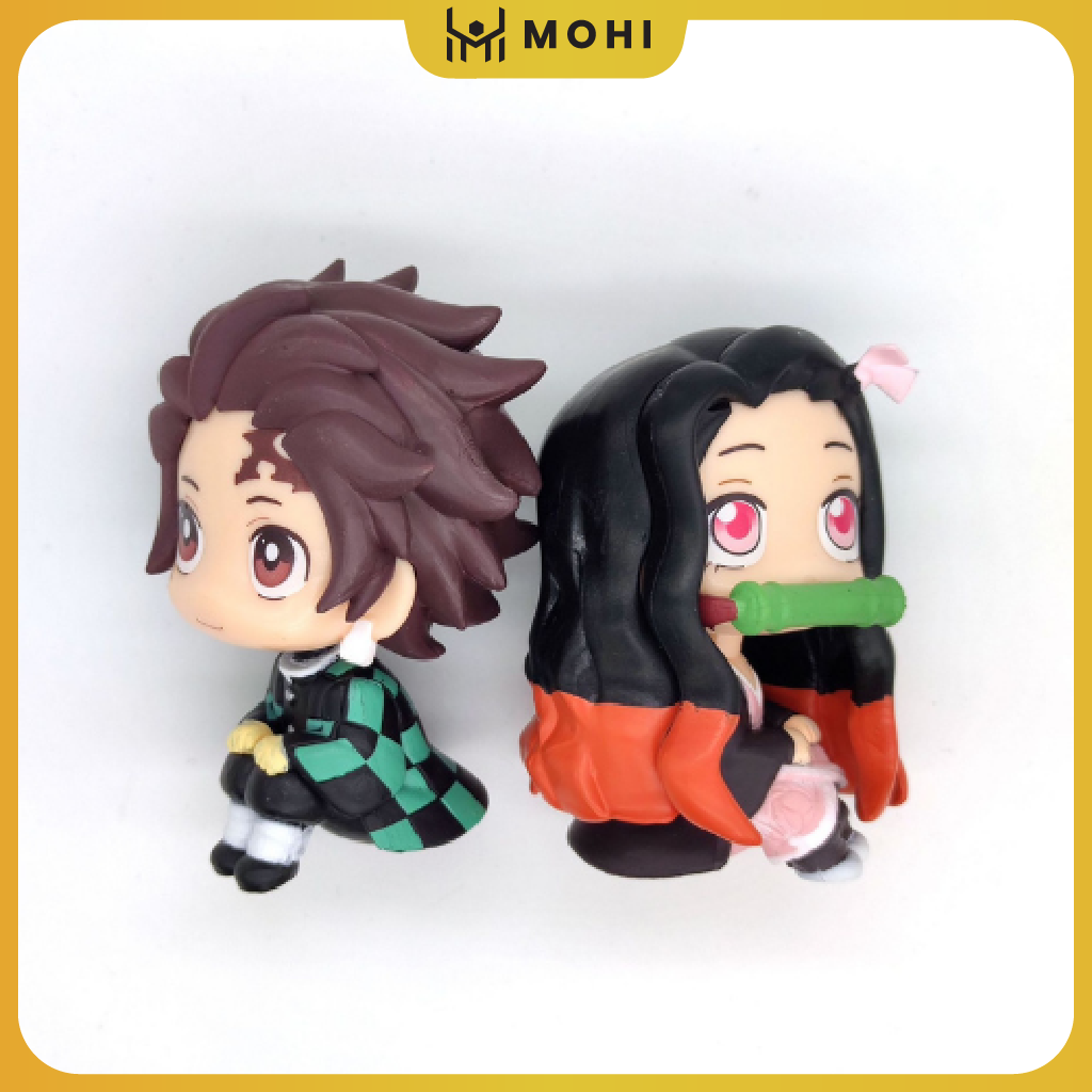 Mô hình Chibi Tanjiro, Chibi Nezuko, Figure Chibi Kimetsu No Yaiba Chibi