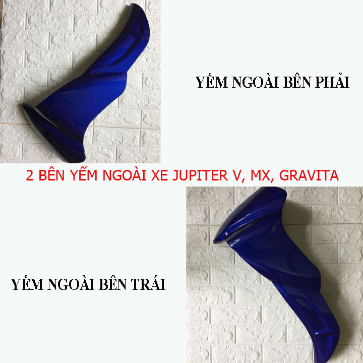 Yếm ngoài xe jupiter v - jupiter mx nhựa abs cao cấp