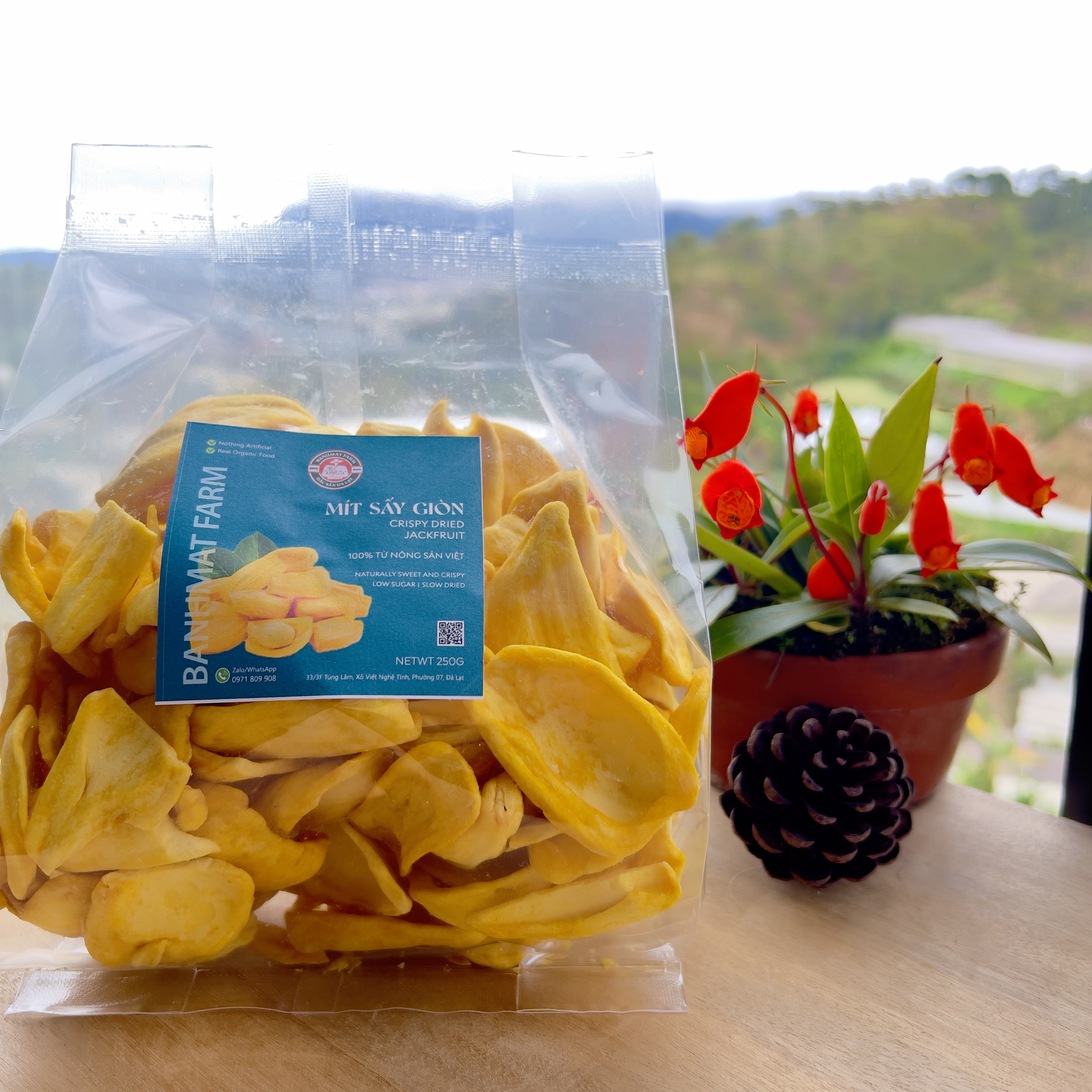 Mít tươi sấy giòn không đường 500gr của BánhMật Farm, món quà đặc sản Đà Lạt
