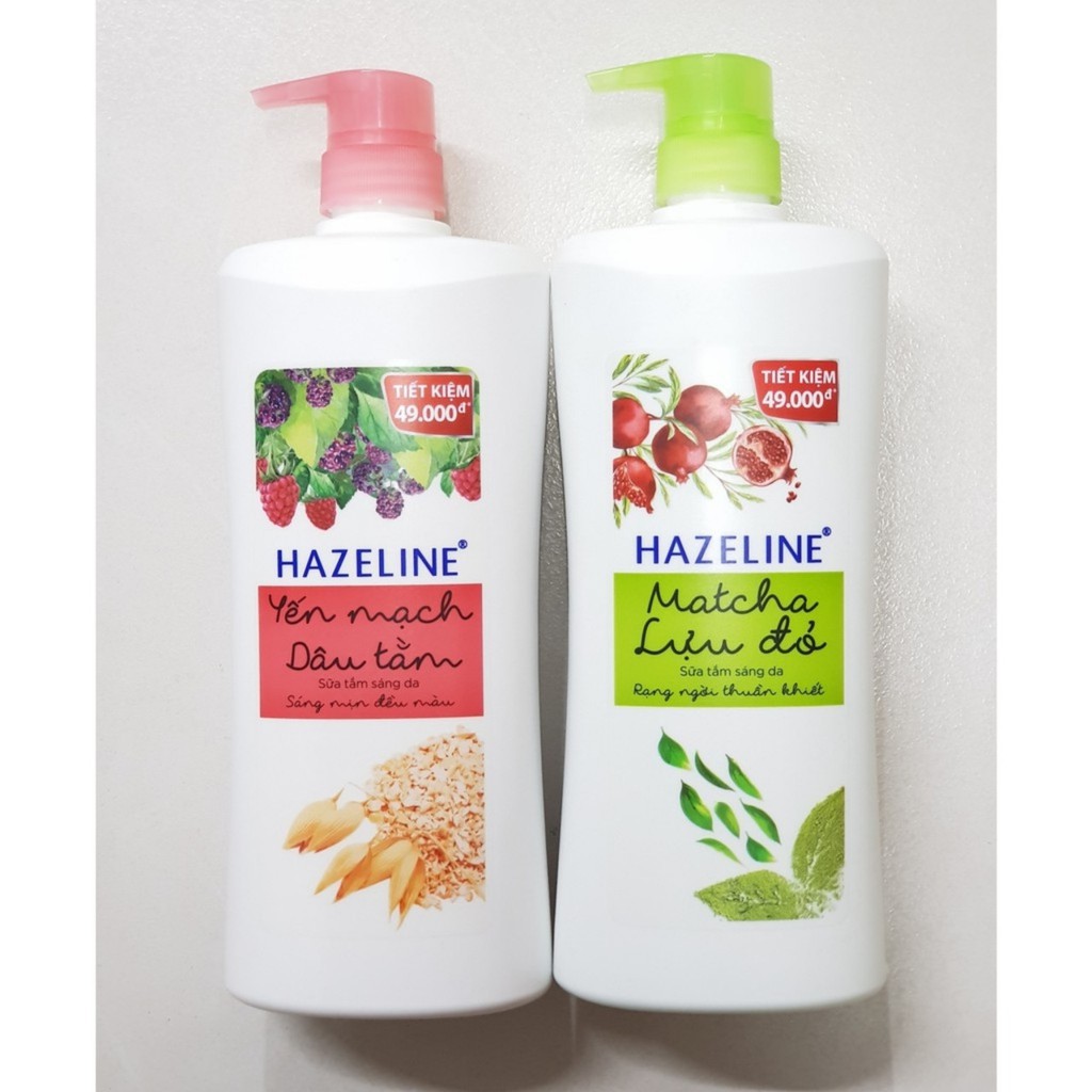 [HCM]Sữa tắm HAZELINE xanh (1000g)