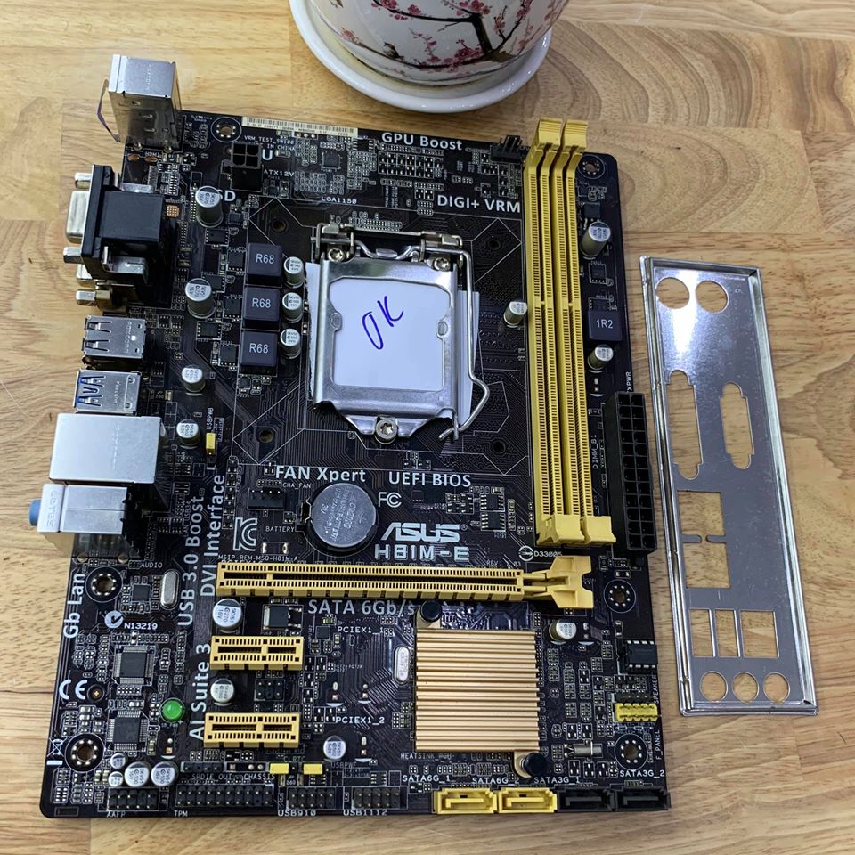Mainboard asus h81m-k/e/d socket 1150 zin đẹp