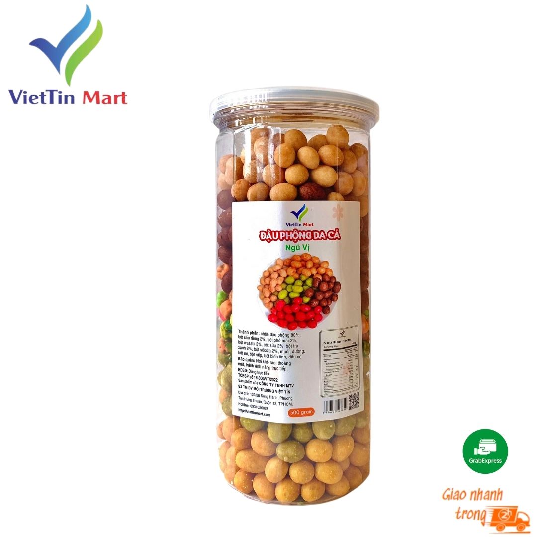 Đậu phộng cốt dừa mix 5 vị thơm ngon - Viettin Mart