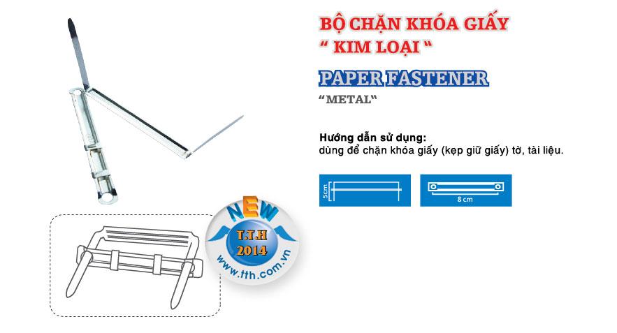 Nẹp giấy, kẹp Acco Sắt  ( hộp / 50 bộ)
