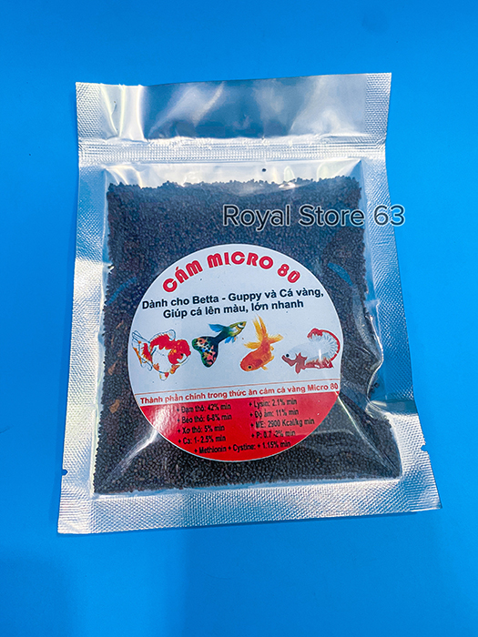 Micro 80 thức ăn cho cá betta, guppy, cá vàng
