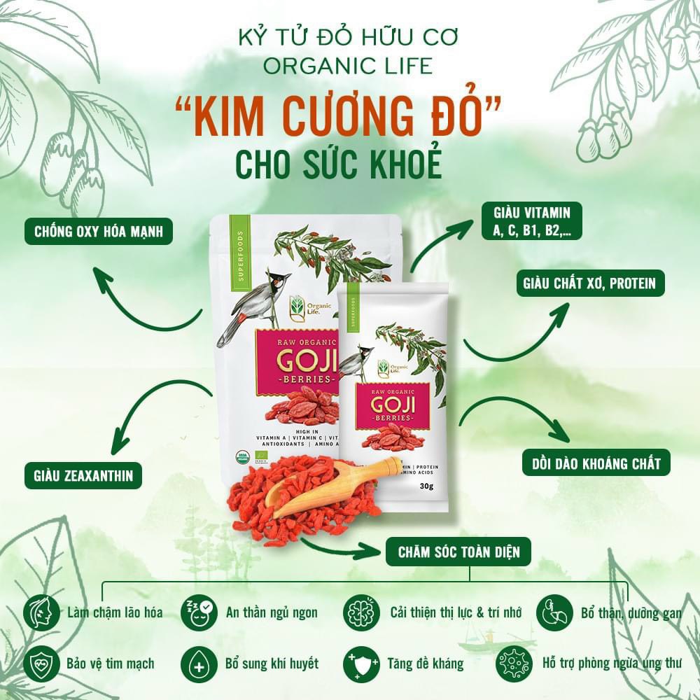 Kỷ Tử Đỏ Hữu Cơ Organic Life 200g