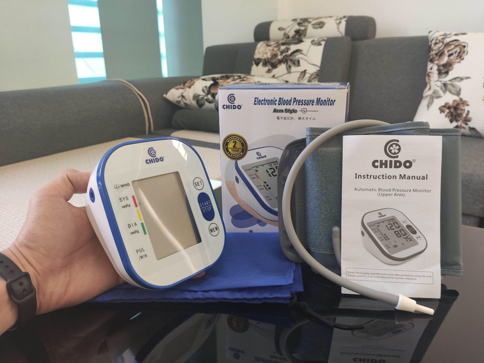 Máy đo huyết áp bắp tay tự động Chido