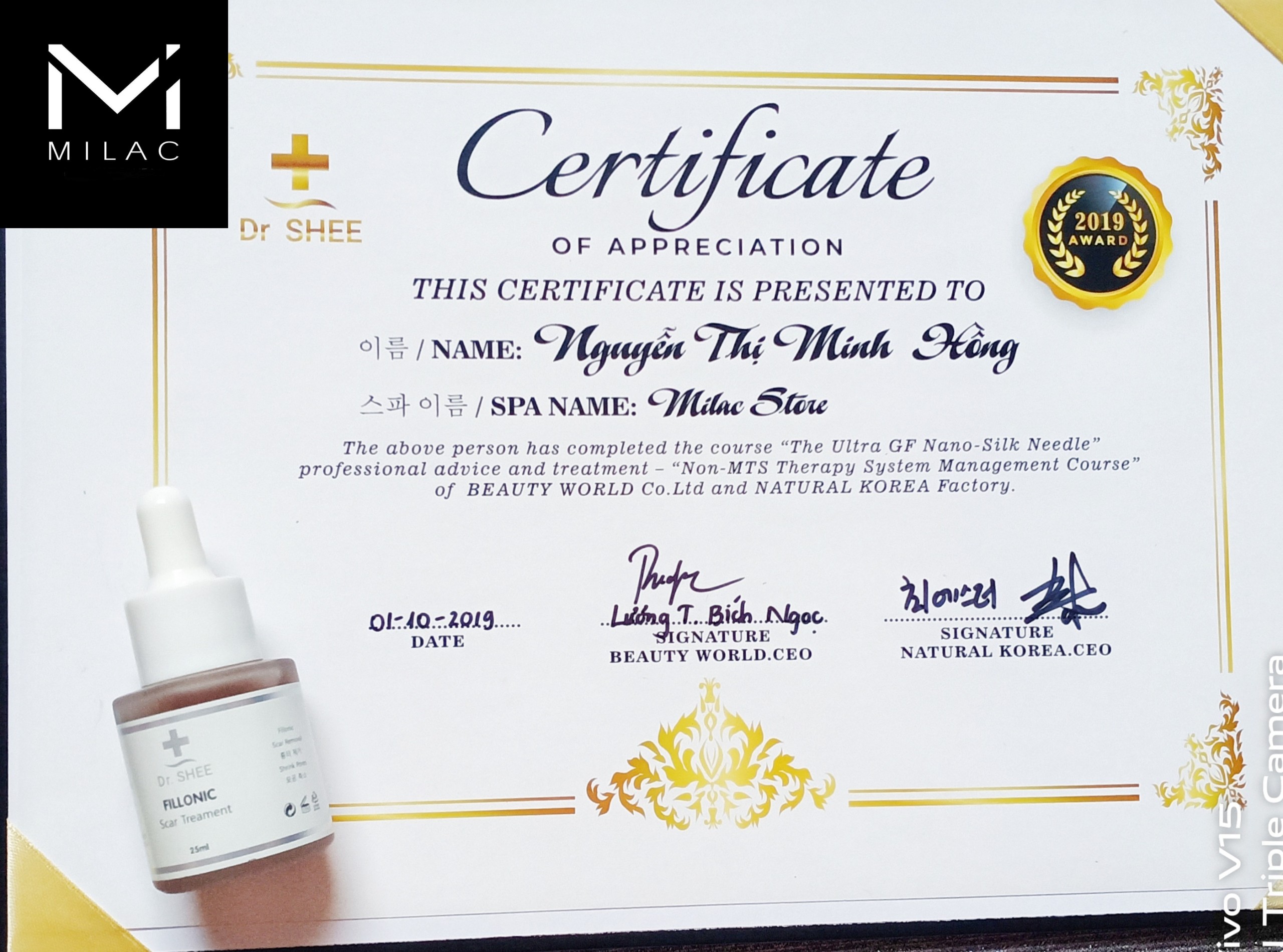 FILLONIC lấp đầy sẹo rỗ, thu nhỏ lỗ chân lông