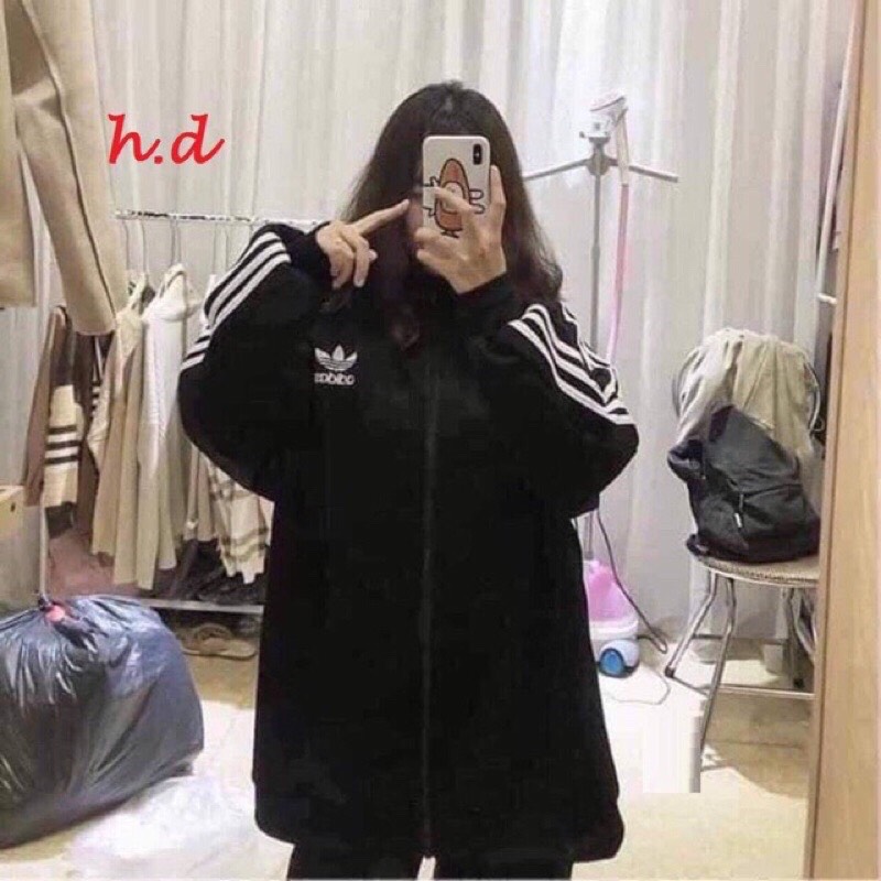 ÁO KHOÁC NỈ BA RÓT LÔ GÔ NGỰC HD12