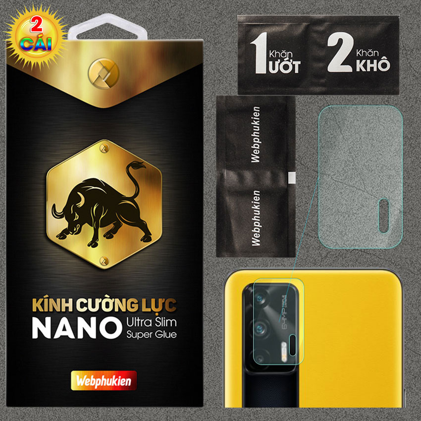 Kính cường lực Camera cho Realme GT hiệu Webphukien (Trong suốt)